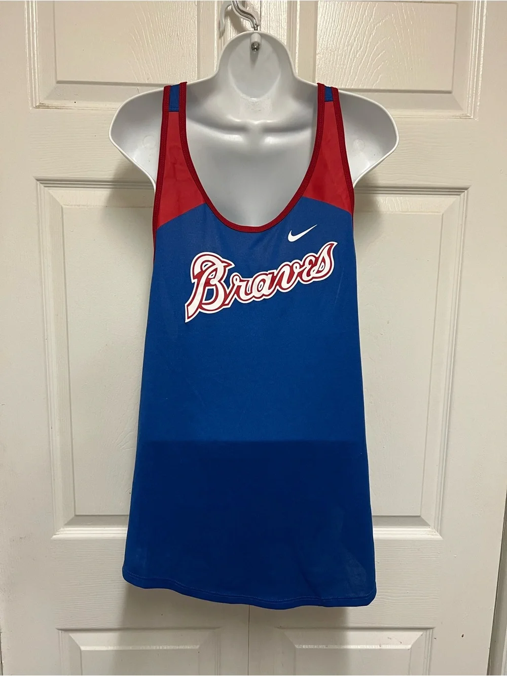 Nike Royal Atlanta Braves Script City Connect Tank Top